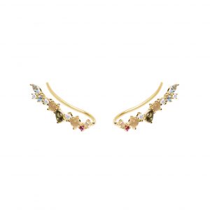 PENDIENTES PDPAOLA EUPHORIA PLATA BAÑO ORO