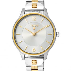 RELOJ LEN BICOLOR DE IP DORADO/ACERO