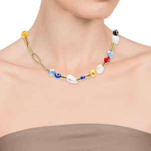 COLLAR VICEROY CHIC ACERO IP DORADO