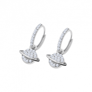 PENDIENTES LOTUS MISTIC PLATA DE LEY Y CIRCONITAS