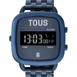 RELOJ TOUS D-LOGO ACERO IP AZUL