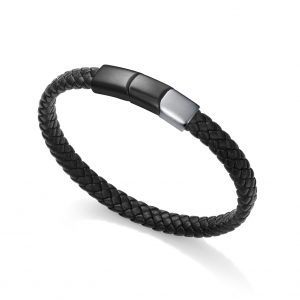 PULSERA VICEROY MAGNUM ACERO Y PIEL