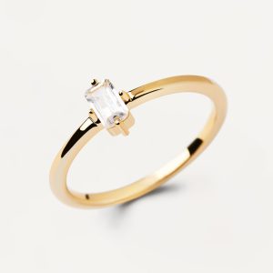 ANILLO PDPAOLA MIA PLATA BAÑO ORO CIRCONITA